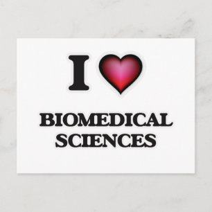 Carte Postale J'aime les sciences biomédicales
