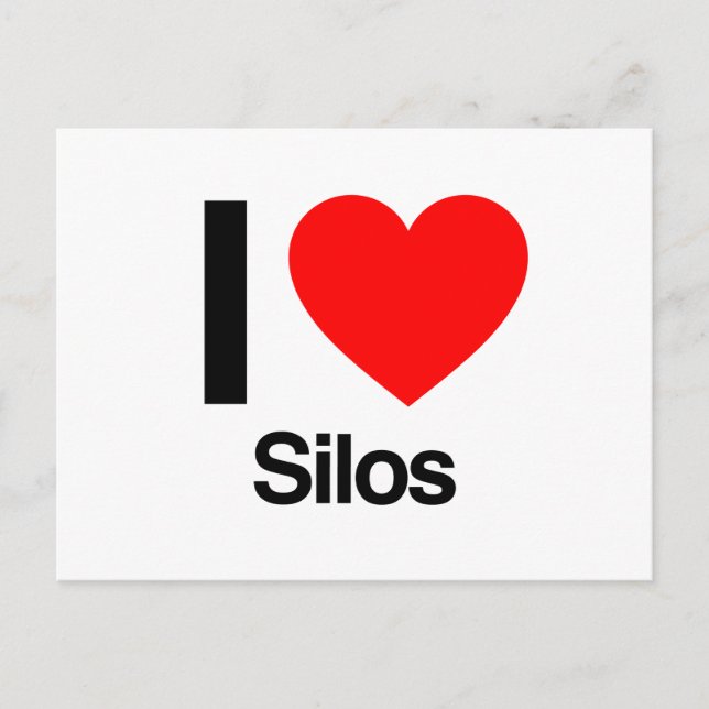 Carte Postale j'aime les silos (Devant)