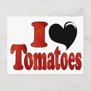 Carte Postale J'aime les tomates