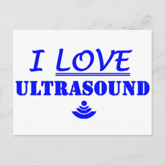 Carte Postale J'Aime Les Ultrasons !