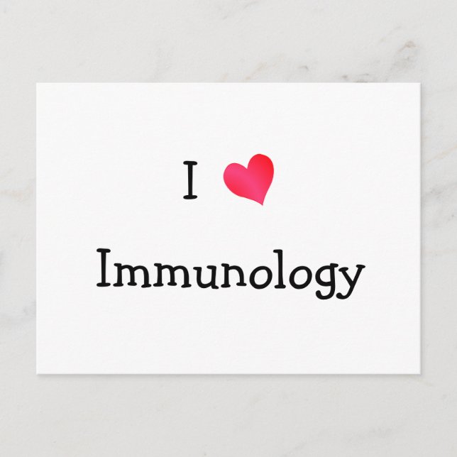 Carte Postale J'aime l'immunologie (Devant)