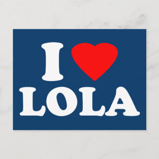 Carte Postale J'aime Lola