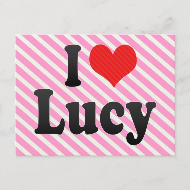 Carte Postale J'Aime Lucy (Devant)