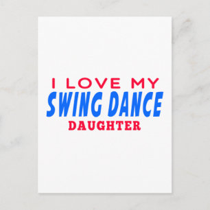 Carte Postale J'Aime Ma Fille De Danse À Voler
