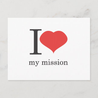 Carte Postale j'aime ma mission
