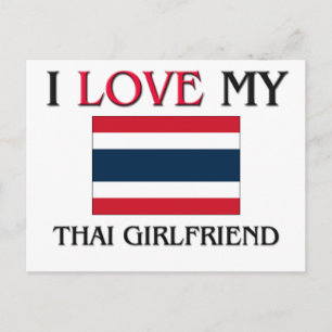 Carte Postale J'Aime Ma Petite Amie Thaïlandaise