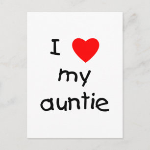 Carte Postale J'Aime Ma Tante