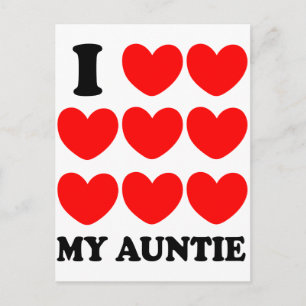 Carte Postale J'Aime Ma Tante