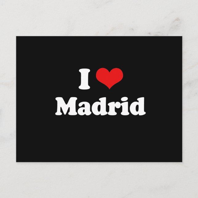 CARTE POSTALE J'AIME MADRID (Devant)