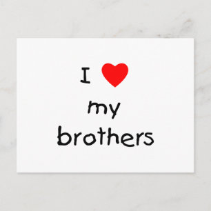 Carte Postale J'aime mes frères