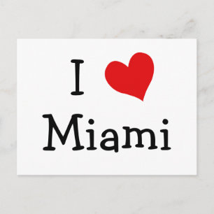 Carte Postale J'aime Miami
