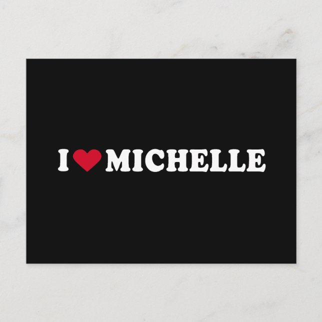 CARTE POSTALE J'AIME MICHELLE (Devant)