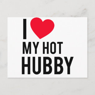 Carte Postale J'aime mon Hot Husband