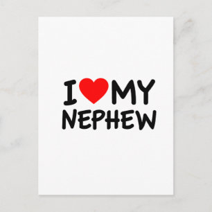Carte Postale J'aime mon Nephew