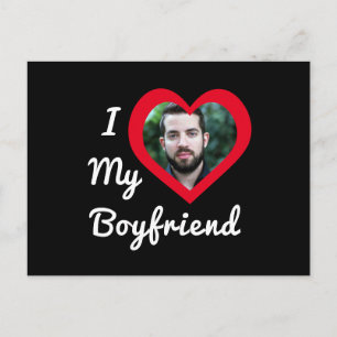 Carte Postale J'aime mon petit ami Bae Photo personnalisée sur m