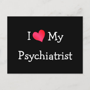 Carte Postale J'Aime Mon Psychiatre