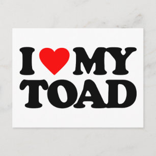 CARTE POSTALE J'AIME MON TOAD