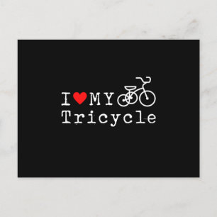 Carte Postale J'Aime Mon Tricycle Triker Trike Trois Roues Cadea