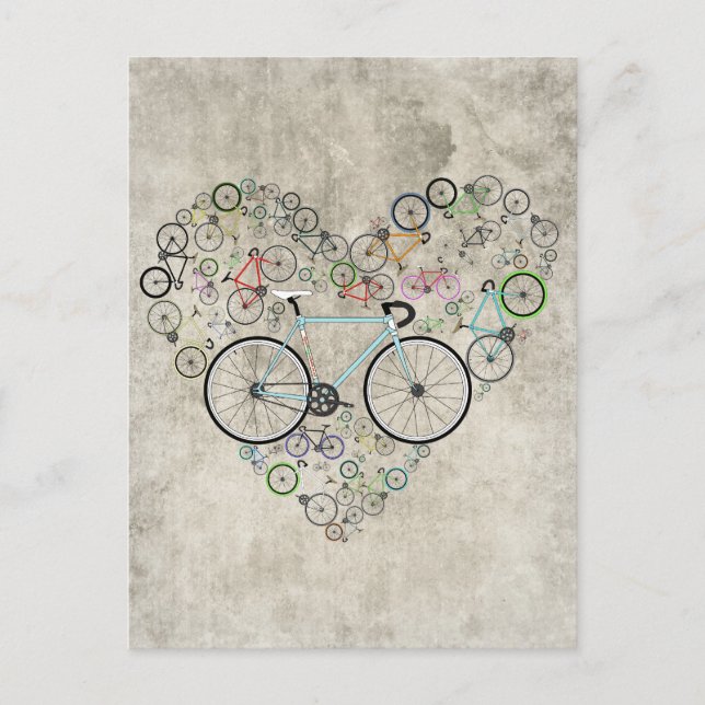 Carte Postale J'Aime Mon Vélo (Devant)
