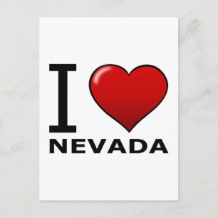 CARTE POSTALE J'AIME NEVADA