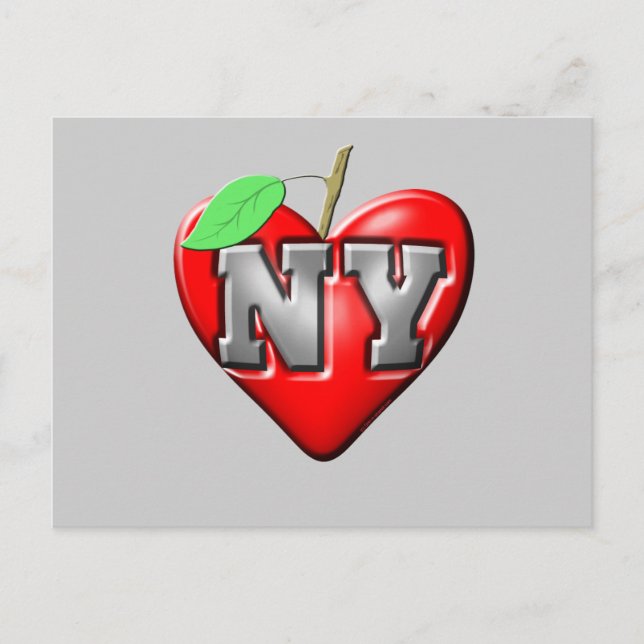 Carte Postale J'aime NY (Devant)