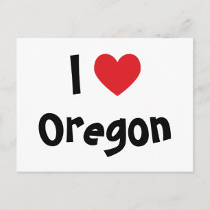 Carte Postale J'aime Oregon