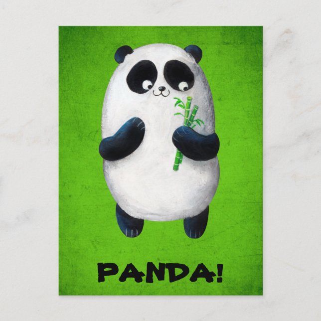 Carte Postale J'aime Panda (Devant)