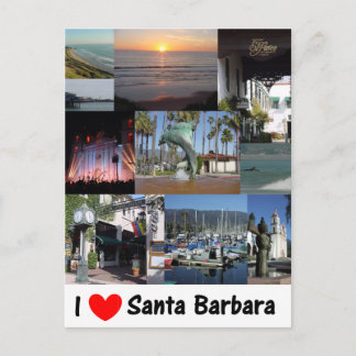 Carte Postale J'aime Père Noël Barbara