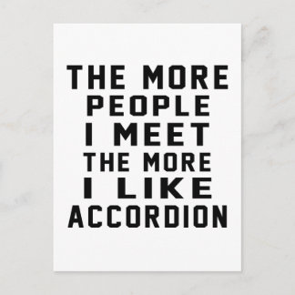 Carte Postale J'Aime Plus D'Accordiation