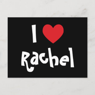 Carte Postale J'aime Rachel