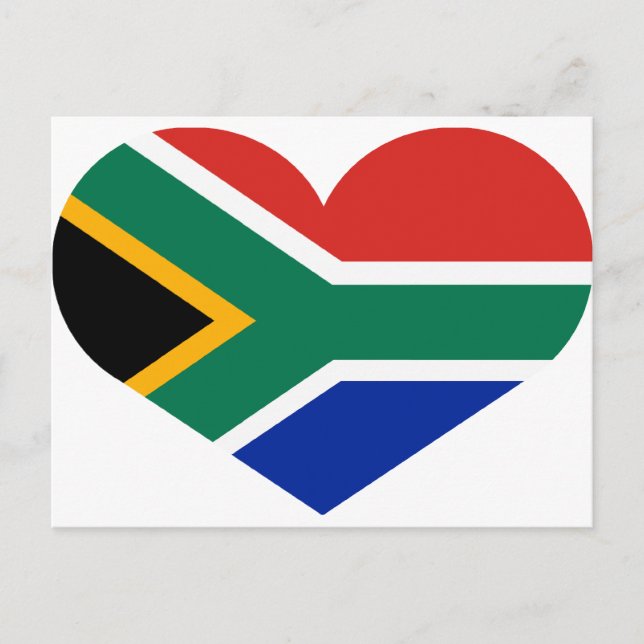 Carte Postale J'aime République d'Afrique du Sud (Devant)