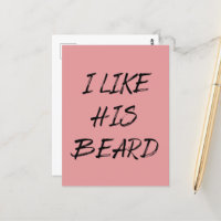 J'aime sa barbe homme barbu drôle