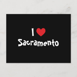 Carte Postale J'aime Sacramento