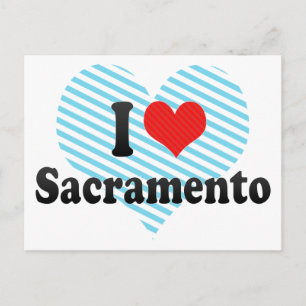 Carte Postale J'aime Sacramento