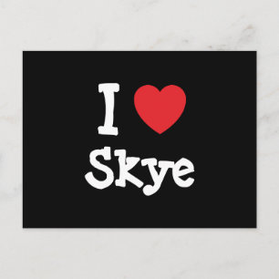 Carte Postale J'aime Skye coeur T-shirt