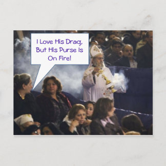 Carte Postale J'Aime Son Drag Mais Son Porte Est En Feu !