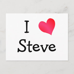 Carte Postale J'aime Steve