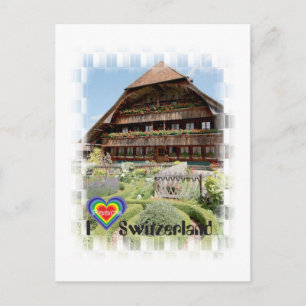 Carte Postale J'aime Suisse Postkarte