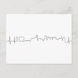 Carte Postale J'aime Vancouver dans un style ecg extraordinaire