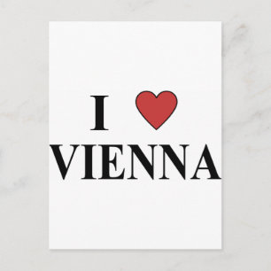 Carte Postale J'aime Vienne