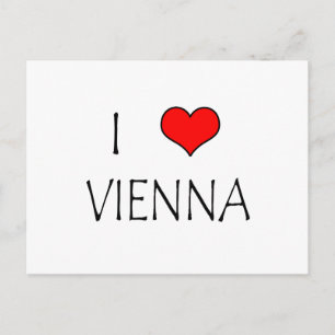 Carte Postale J'aime Vienne