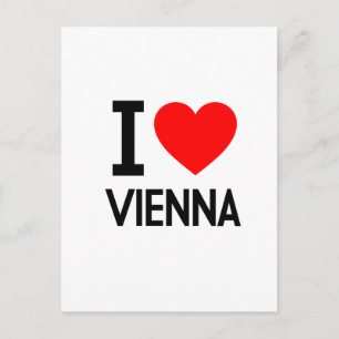 Carte Postale J'aime Vienne