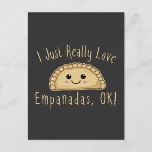 Carte Postale J'Aime Vraiment Empanadas Ok ! Cute Kawaii Empan