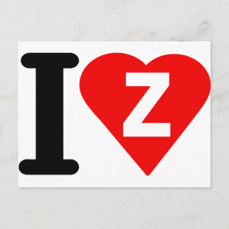 CARTE POSTALE J'AIME-Z.