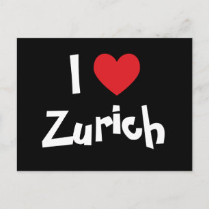Carte Postale J'aime Zurich
