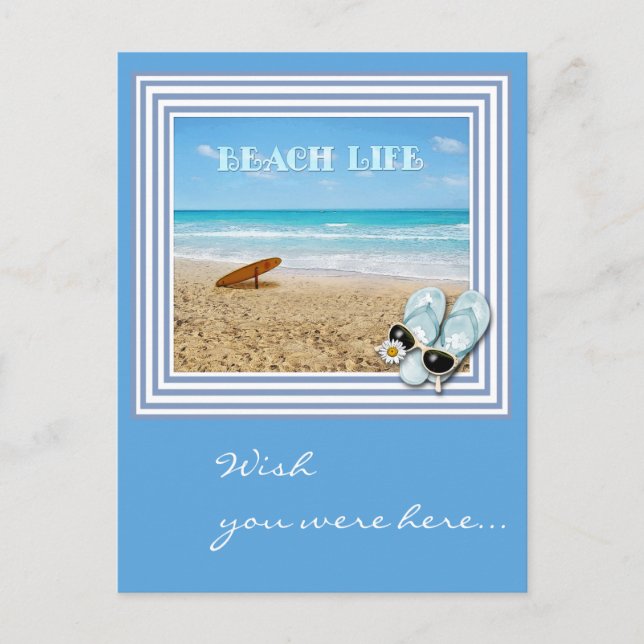 Carte Postale J'aimerais que vous soyez ici... (personnalisable  (Devant)