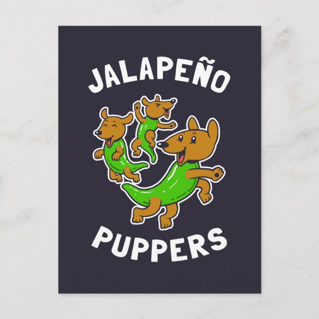 Carte Postale Jalapeño Puppers (Devant)
