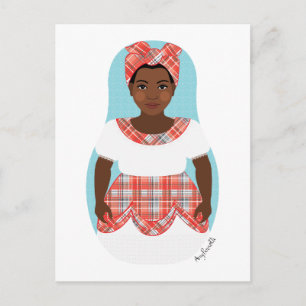 Carte postale jamaïcaine Matryoshka