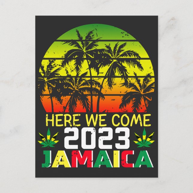 Carte Postale Jamaïque 2023 Nous voici (Devant)