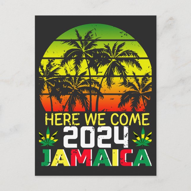 Carte Postale Jamaïque 2024 Nous voilà (Devant)